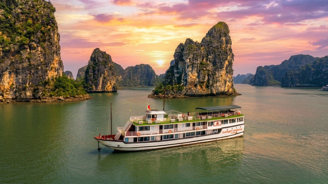 3D2N Tour | Sunlight Legend Cruise (14 Cabins) in Ha Long Bay & Lan Ha Bay